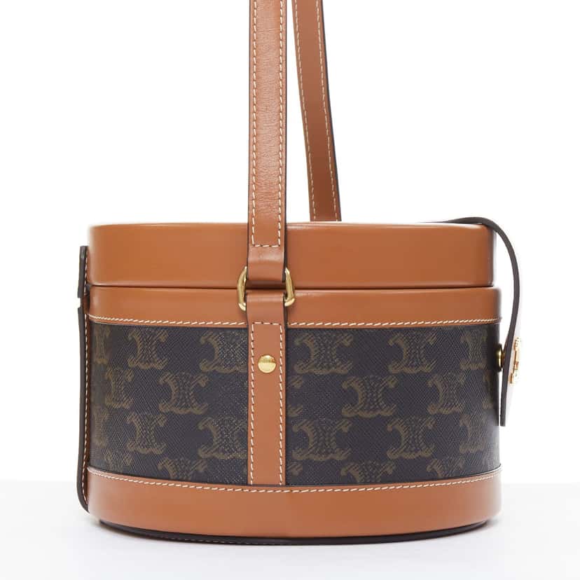 Celine Tambour Brown Leather Very good condition - Model View