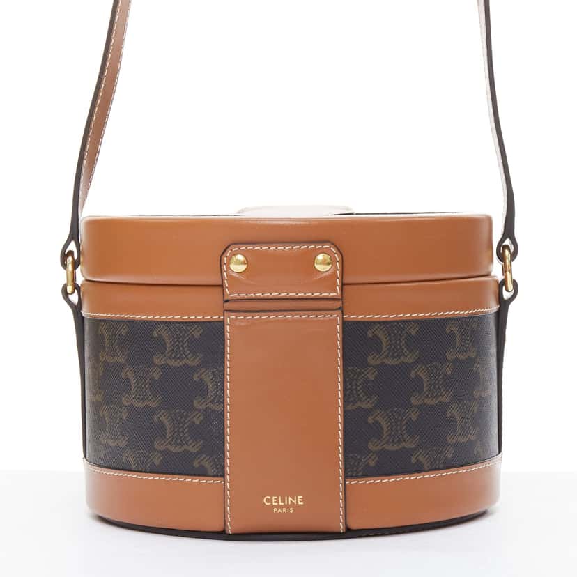 Celine Tambour Brown Leather Very good condition - Box View