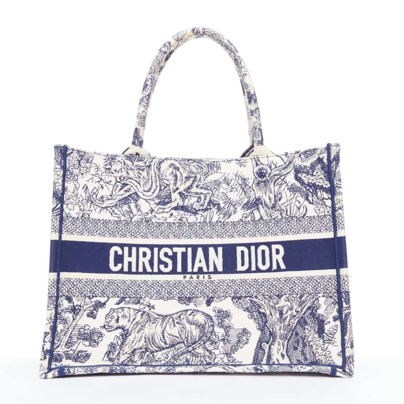 Dior Book Tote Navy Very good condition - Front View