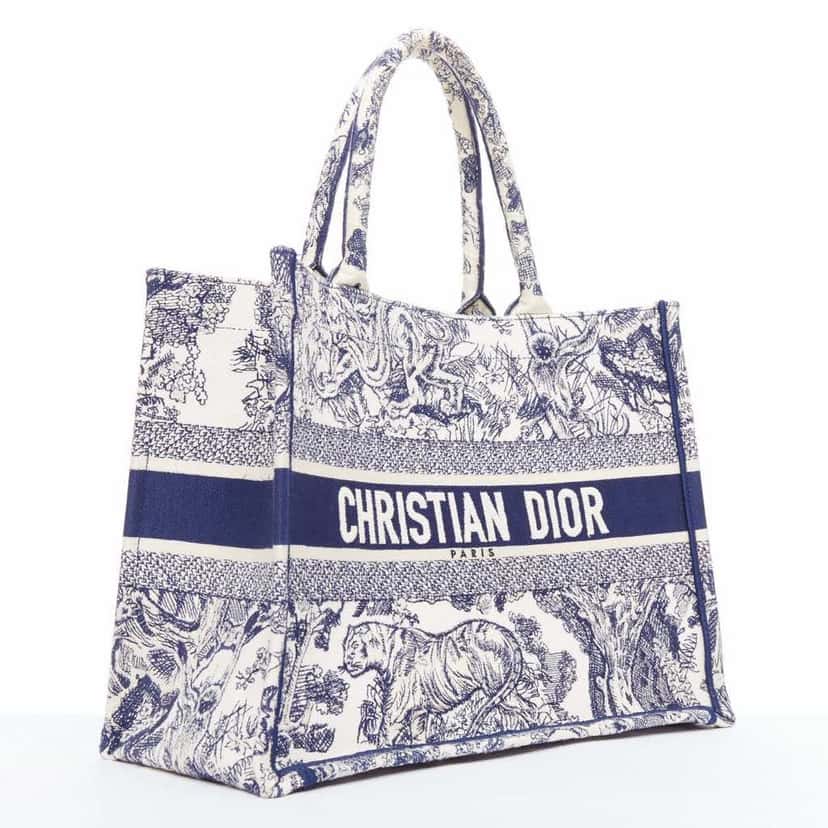 Dior Book Tote Navy Very good condition - Inside View