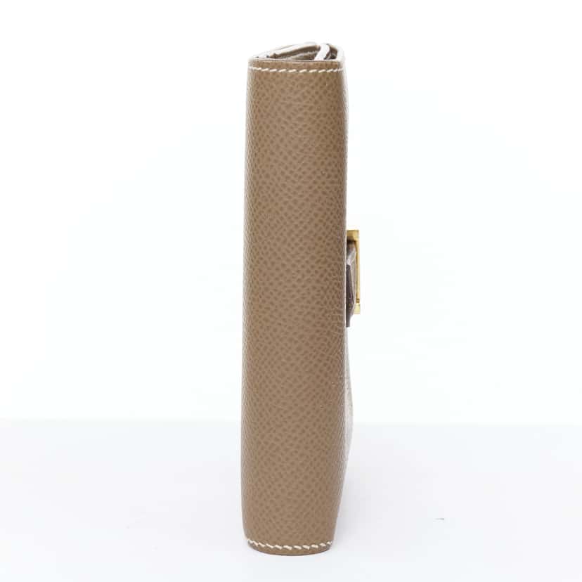 Hermès Bearn Compact Brown Leather Good condition - Model View