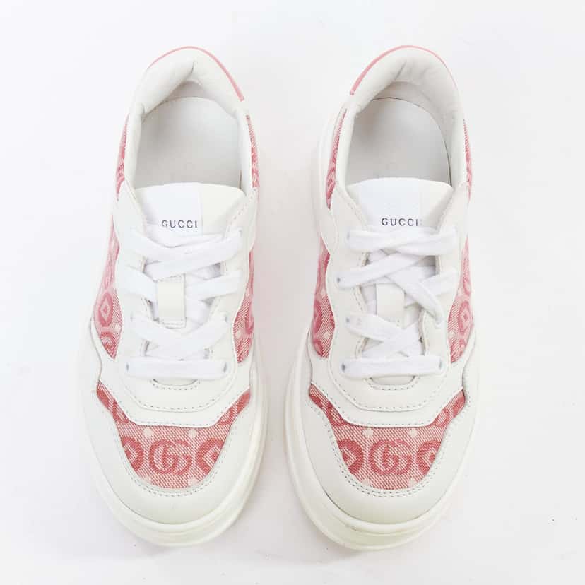 Gucci Kids Monogram Shoes White Leather Very good condition - Inside View