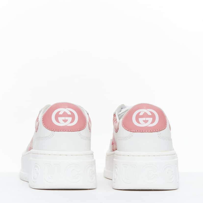Gucci Kids Monogram Shoes White Leather Very good condition - Box View