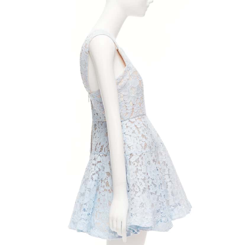 Alex Perry Kea Blue Cotton Good condition - Model View