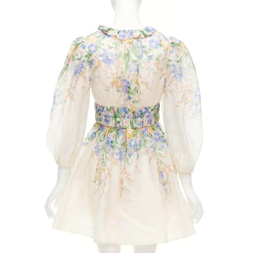 Zimmermann Floral Billow Dress Pink Silk Never worn, with tag - Box View