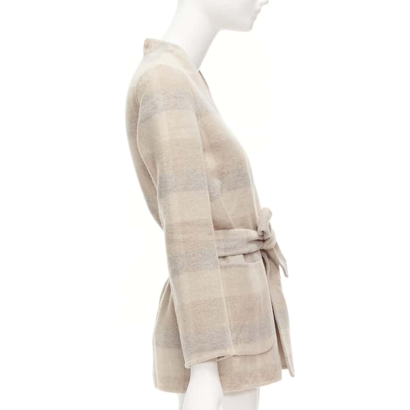 Max Mara Cucito Amano Beige Wool Never worn - Model View