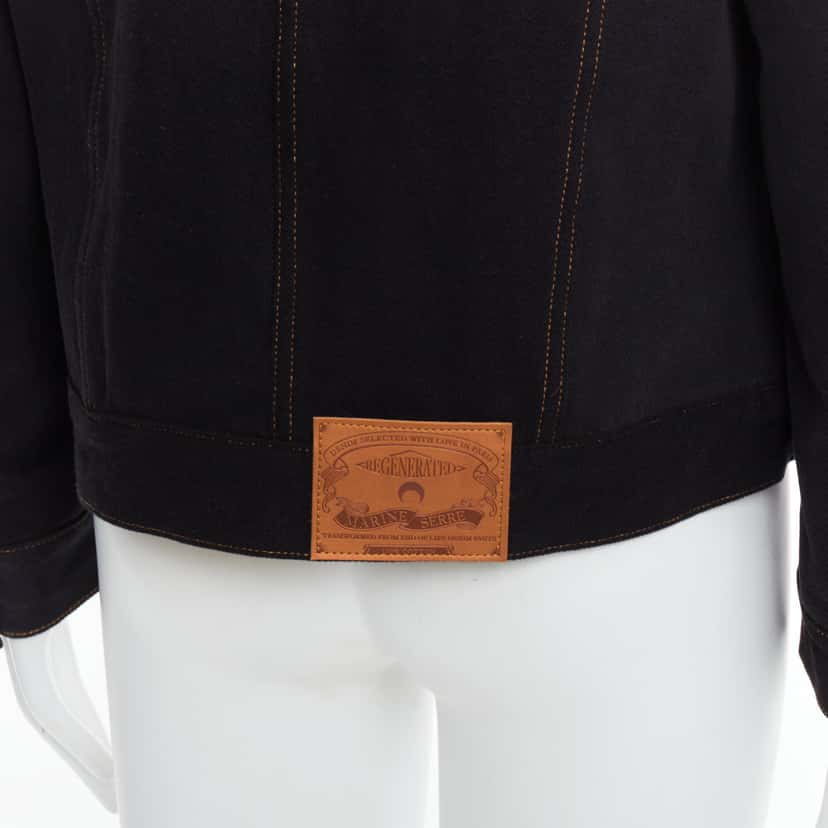 Marine Serre Black Crescent Moon Jacket Black Never worn - Back View