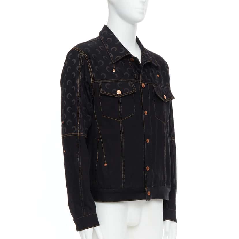 Marine Serre Black Crescent Moon Jacket Black Never worn - Inside View