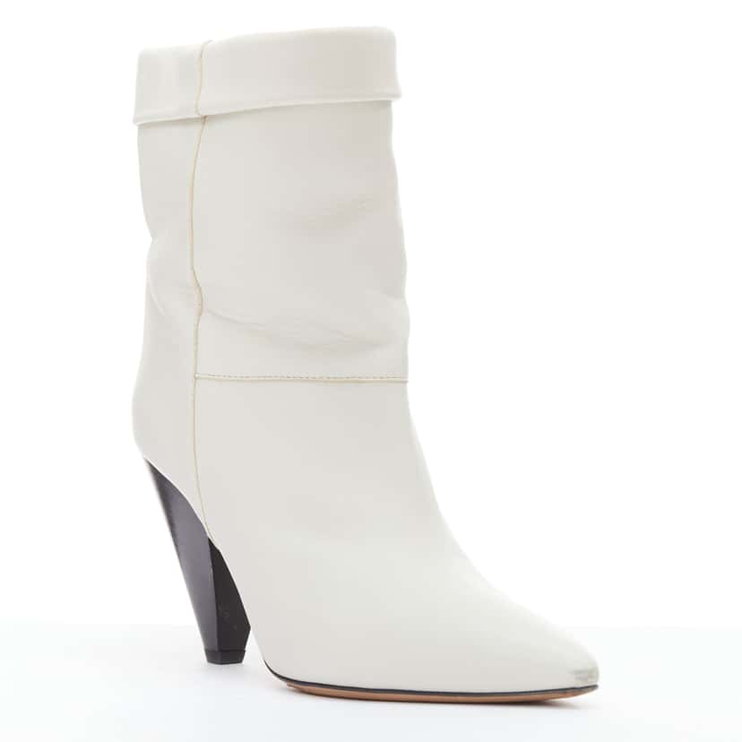 Isabel Marant Rouxa Ecru Leather Good condition - Back View