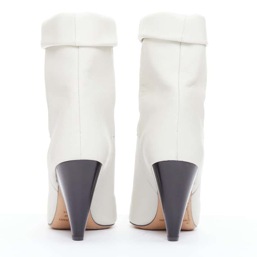 Isabel Marant Rouxa Ecru Leather Good condition - Box View