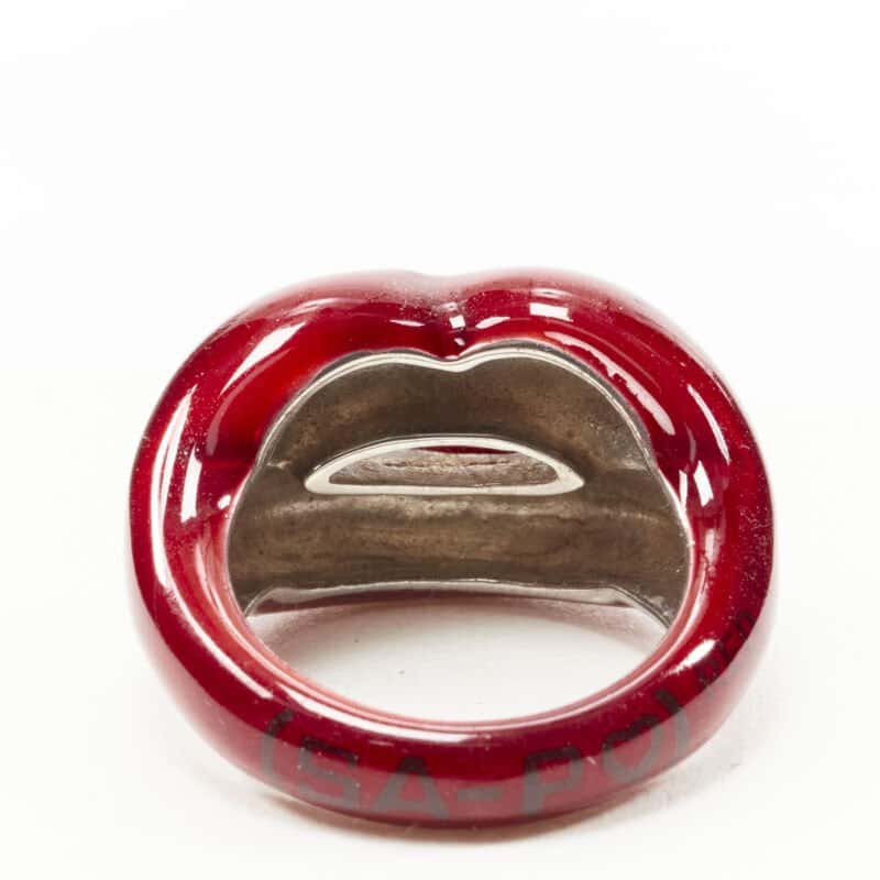 HOT LIPS BY SOLANGE Hotlips Red Ring Red Never worn - Model View