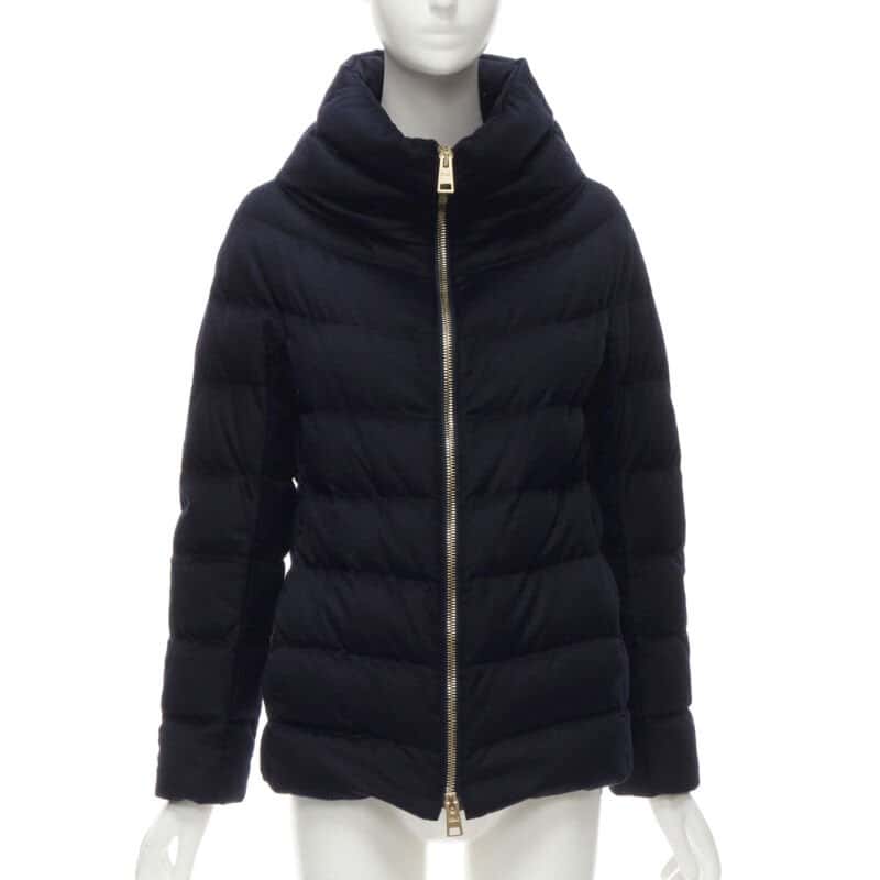 Herno Navy Lightweight Puffer Navy Polyester Never worn - Front View