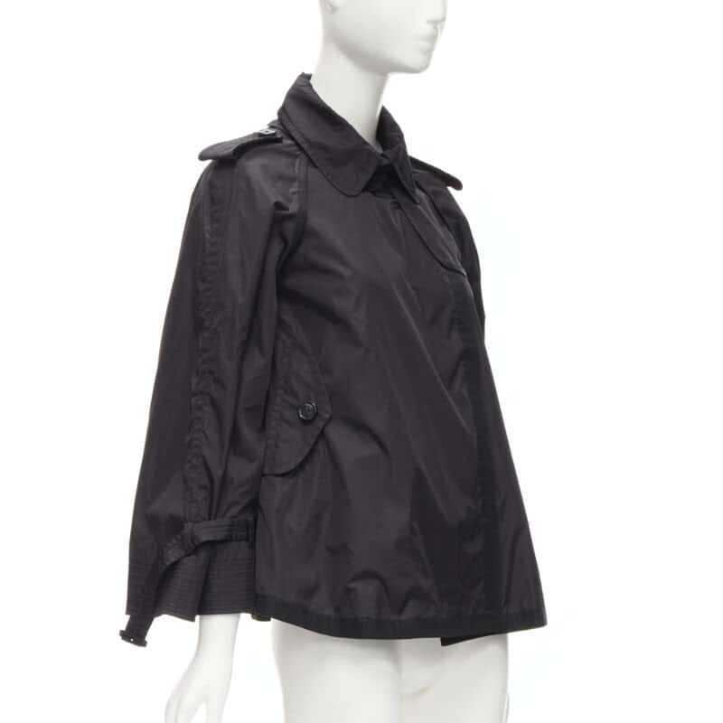Moncler Yukiko Giubbotto Black Polyamide Never worn - Model View
