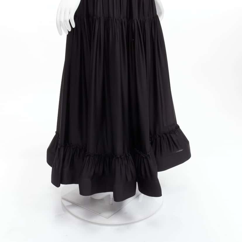 Stella McCartney Crin Flounce Skirt Black Silk Never worn - Back View