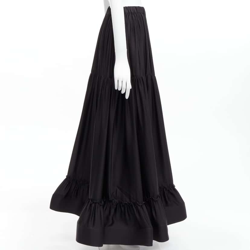 Stella McCartney Crin Flounce Skirt Black Silk Never worn - Box View