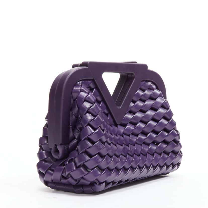 Bottega Veneta Point Purple Leather Very good condition - Inside View