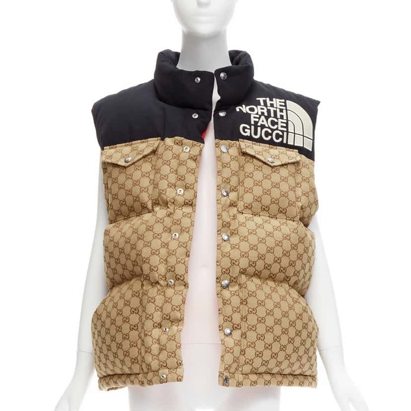 Gucci Black Monogram Vest Beige Cotton Very good condition - Inside View