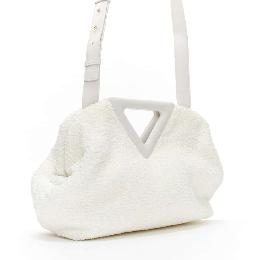 Bottega Veneta Point Triangle White Polyester Good condition - Inside View