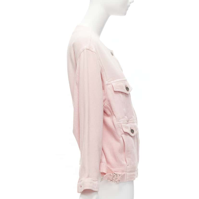 Chanel Pink Oversized Cotton Jacket Pink Cotton Very good condition - Box View