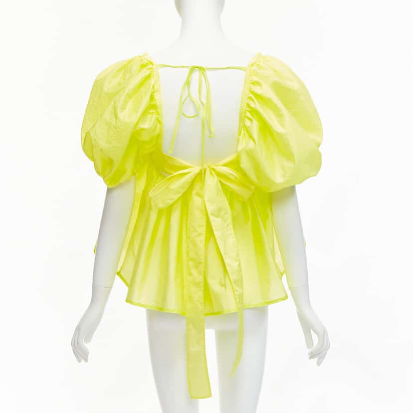 CecIlie Bahnsen Babett Yellow Polyamide Never worn, with tag - Back View