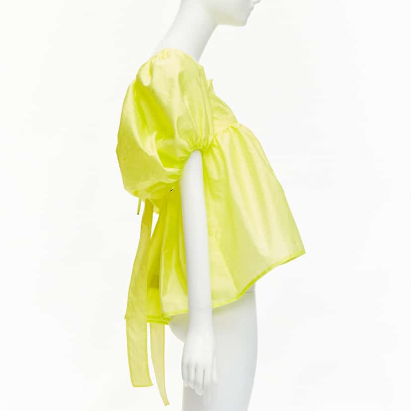 CecIlie Bahnsen Babett Yellow Polyamide Never worn, with tag - Model View