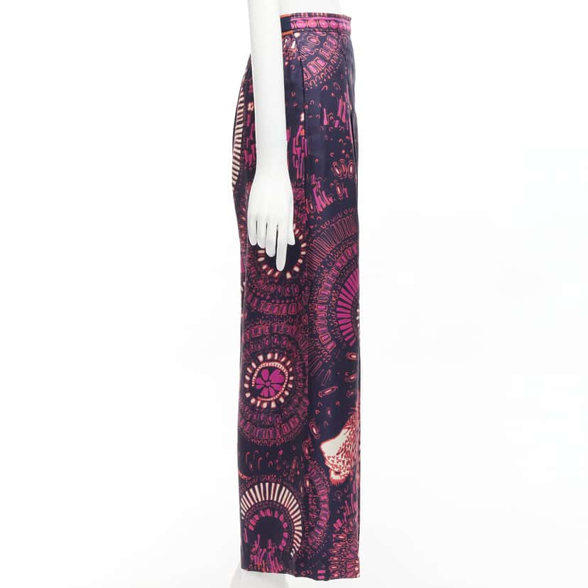 Dior Pleated Wide Pants Pink Cotton Never worn - Model View