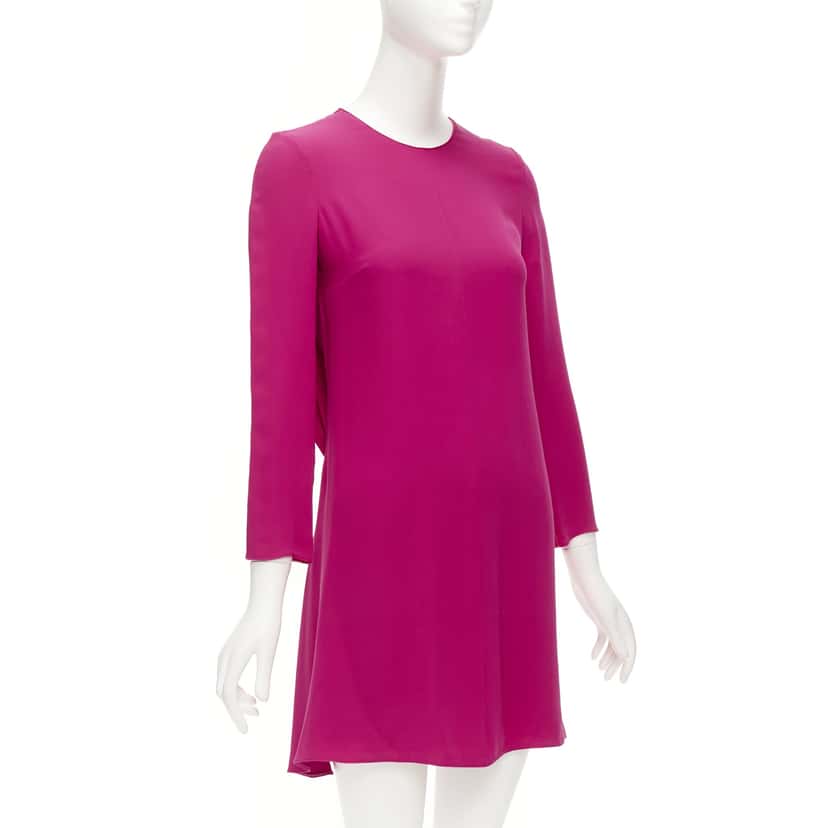 Valentino Garavani Keyhole Shift Dress Pink Silk Very good condition - Inside View