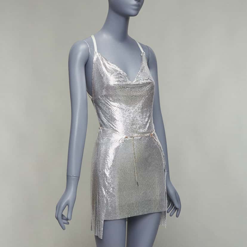 Poster Girl Adrianne Silver Polyester Never worn, with tag - Inside View