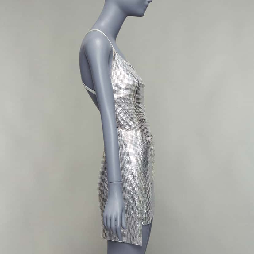 Poster Girl Adrianne Silver Polyester Never worn, with tag - Model View