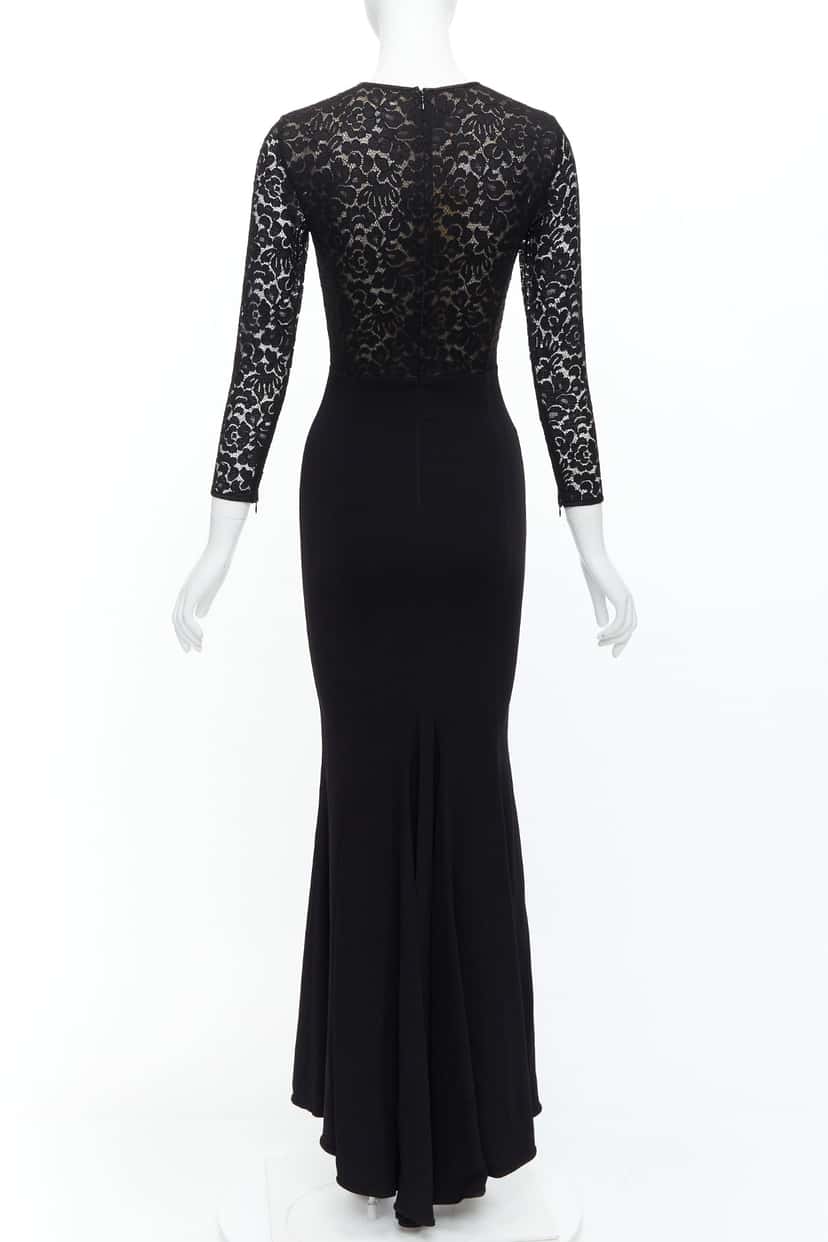 Michael Kors Lace Overlay Dress Black Polyester Never worn, with tag - Box View