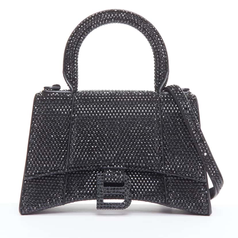Balenciaga Hourglass XS Black Leather Very good condition - Front View