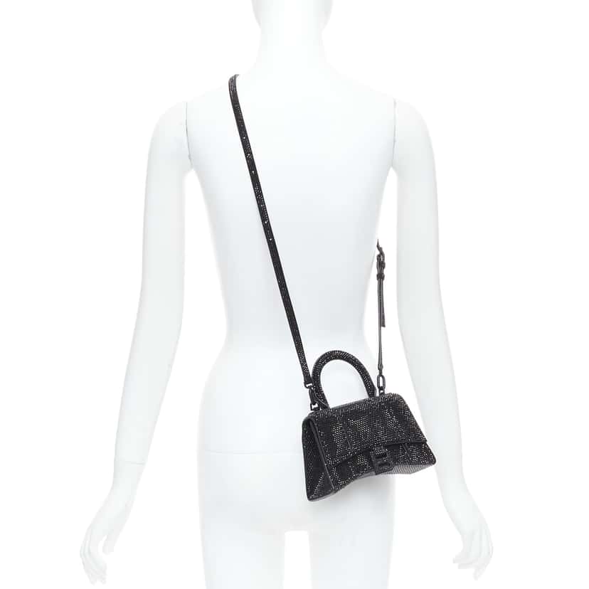 Balenciaga Hourglass XS Black Leather Very good condition - Back View
