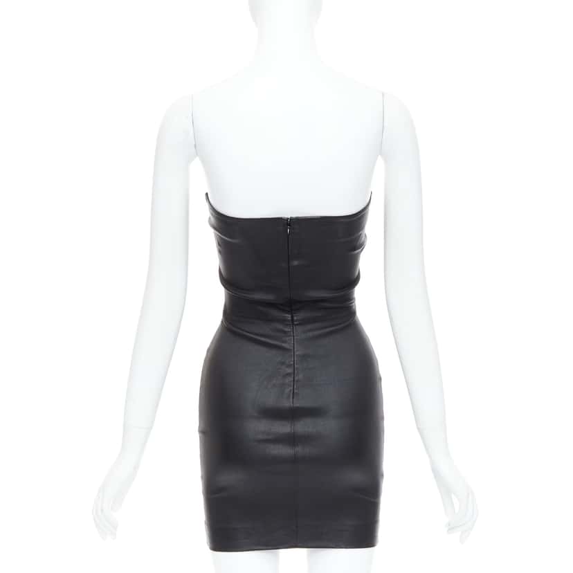 SPRWMN Leather Tube Dress Black Leather Good condition - Box View
