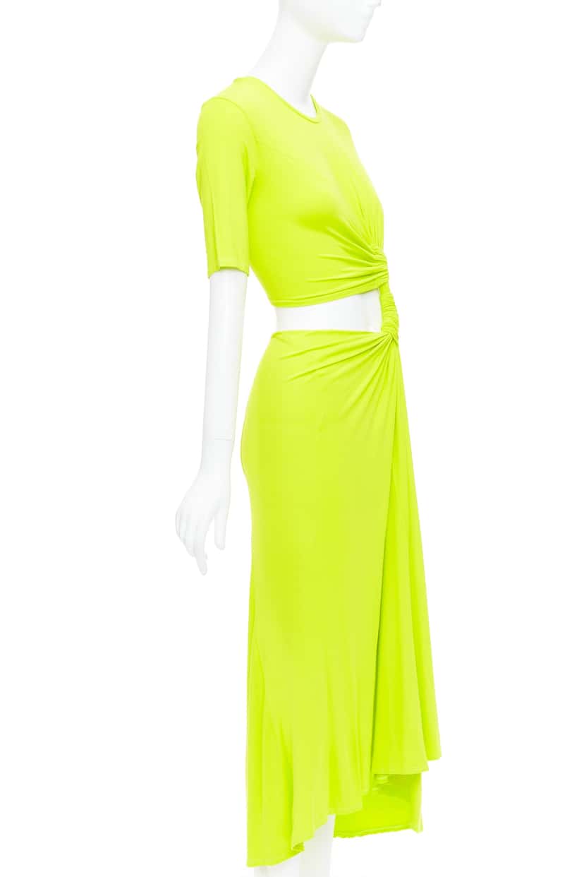 Sid Neigum Twist Draped Dress Green Polyester Very good condition - Inside View