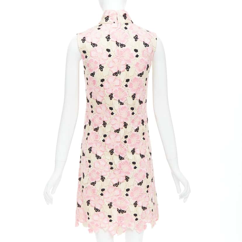 Giambattista Valli Guipure Lace Dress Pink Polyester Never worn - Box View