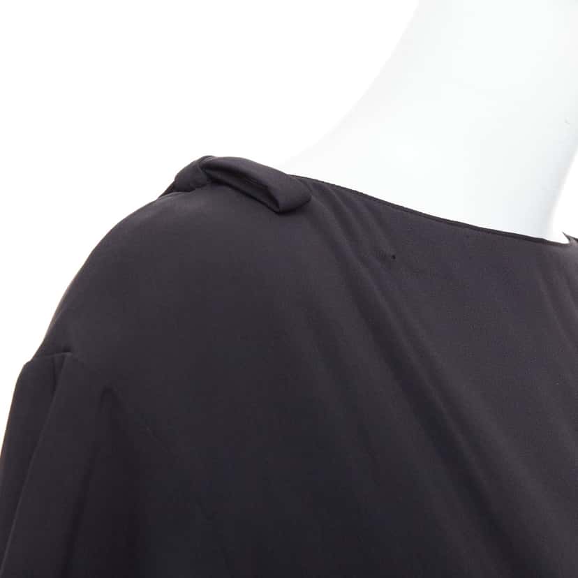 Valentino Garavani Ribbon Shift Dress Black Polyester Good condition - Back View
