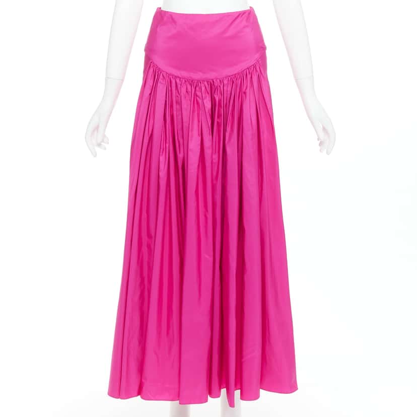 Stella McCartney Ruched Fitted Skirt Pink Polyester Very good condition - Front View