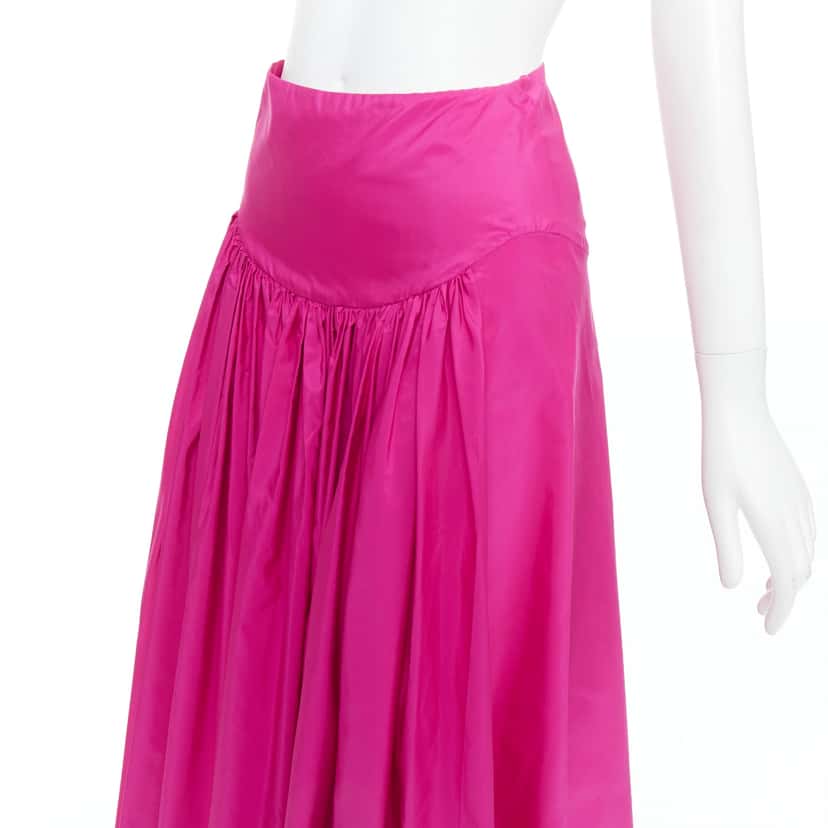 Stella McCartney Ruched Fitted Skirt Pink Polyester Very good condition - Back View