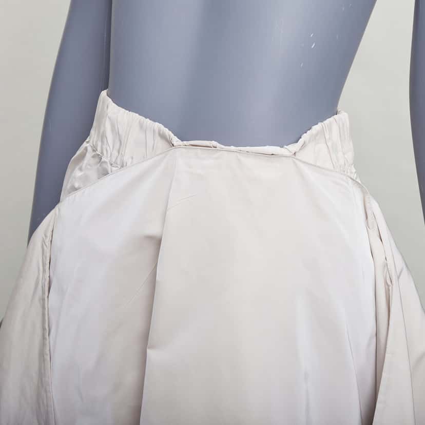Jil Sander 3D A-line Skirt Grey Polyester Very good condition - Back View