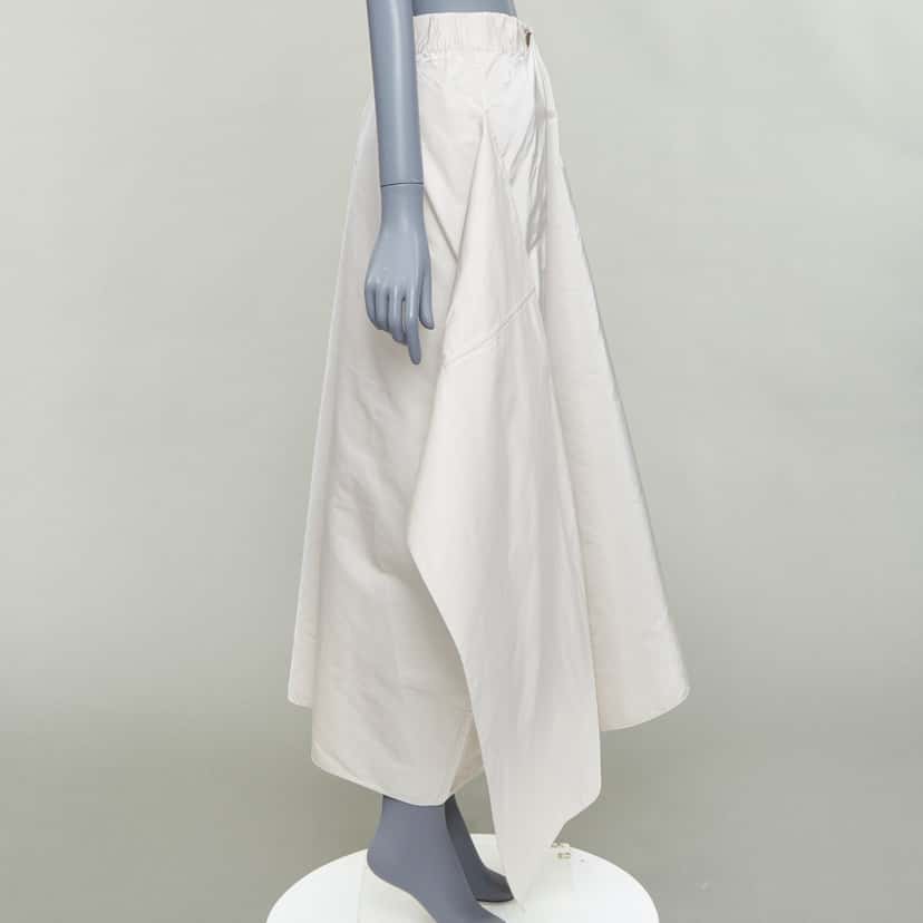 Jil Sander 3D A-line Skirt Grey Polyester Very good condition - Model View