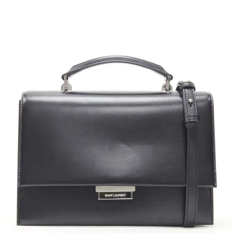 Saint Laurent Dionysus Bucket Bag Black Leather Very good condition - Front View
