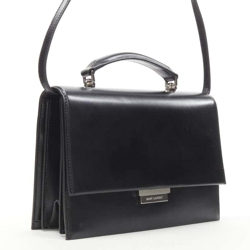 Saint Laurent Dionysus Bucket Bag Black Leather Very good condition - Inside View