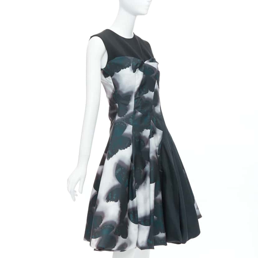 Lanvin Butterfly Cocktail Dress Grey Polyester Very good condition - Inside View