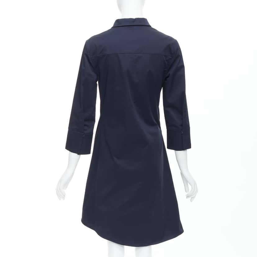 Dior Beaded Badge Dress Navy Cotton Very good condition - Box View