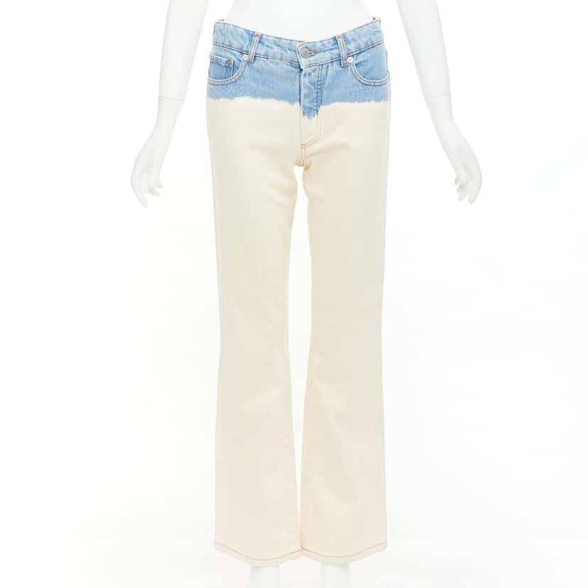 Dries Van Noten Ombre Wide Jeans Blue Cotton Very good condition - Front View
