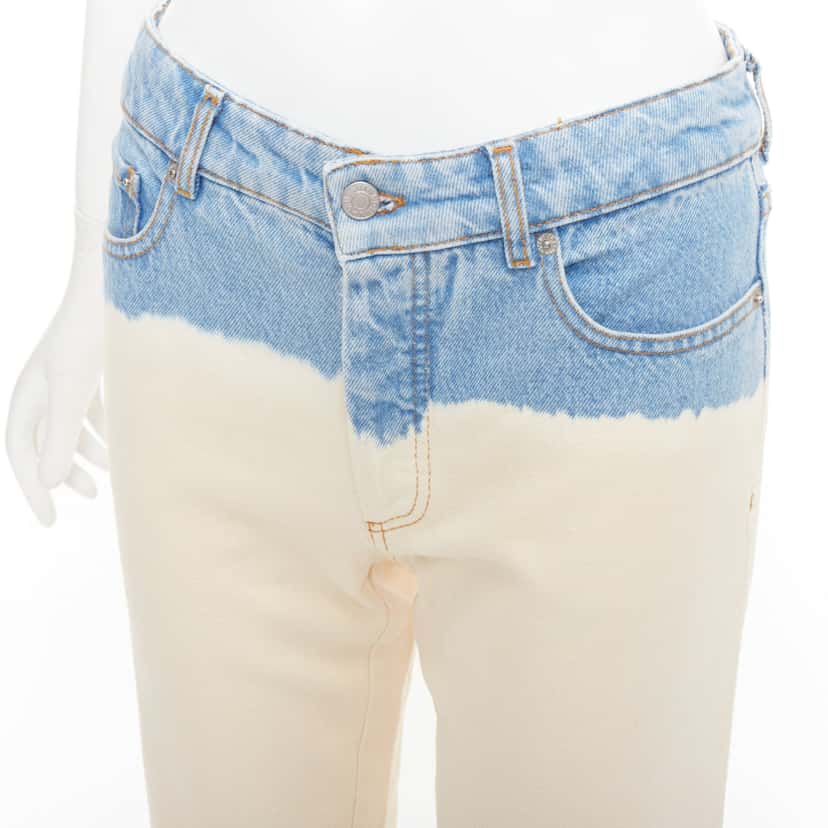 Dries Van Noten Ombre Wide Jeans Blue Cotton Very good condition - Back View