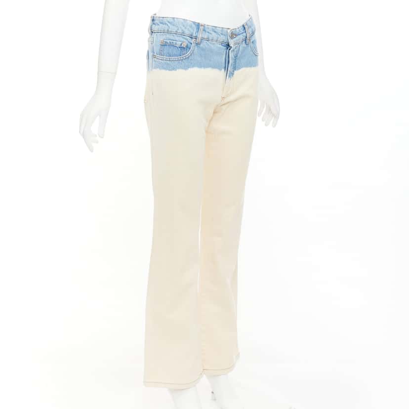 Dries Van Noten Ombre Wide Jeans Blue Cotton Very good condition - Inside View