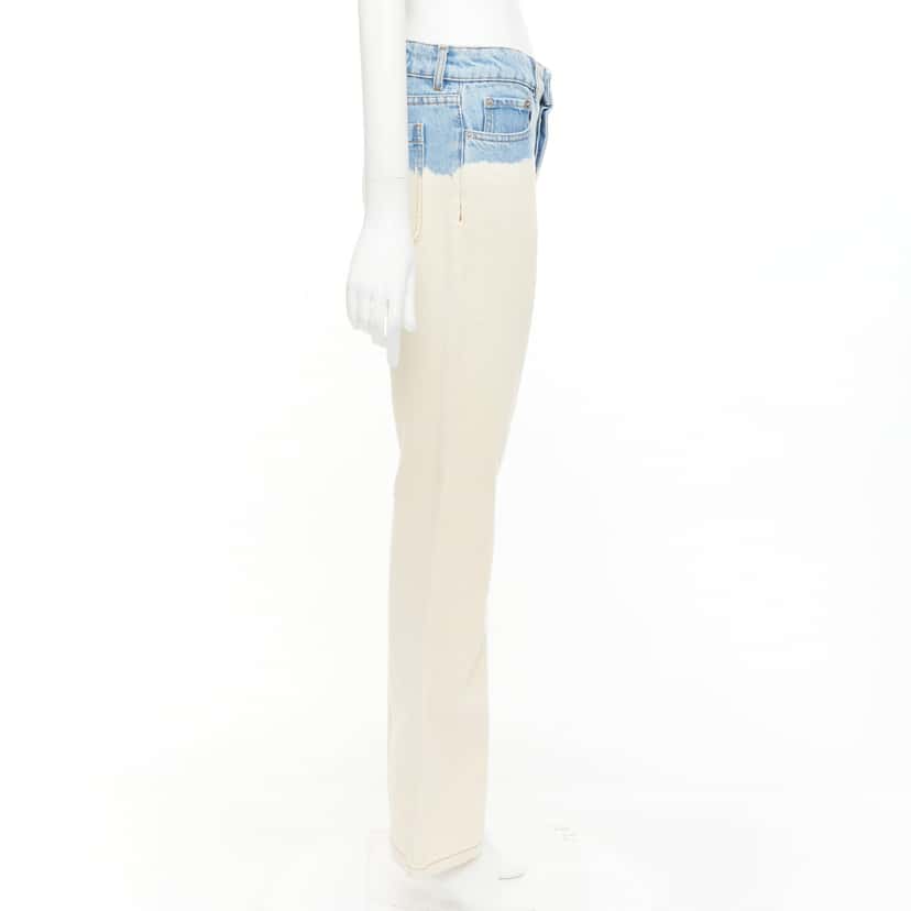 Dries Van Noten Ombre Wide Jeans Blue Cotton Very good condition - Model View