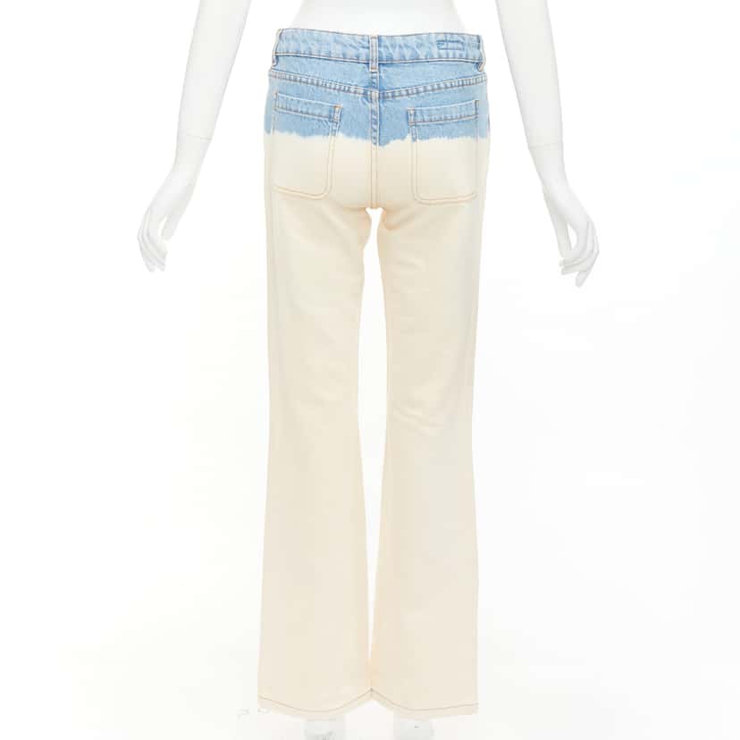 Dries Van Noten Ombre Wide Jeans Blue Cotton Very good condition - Box View