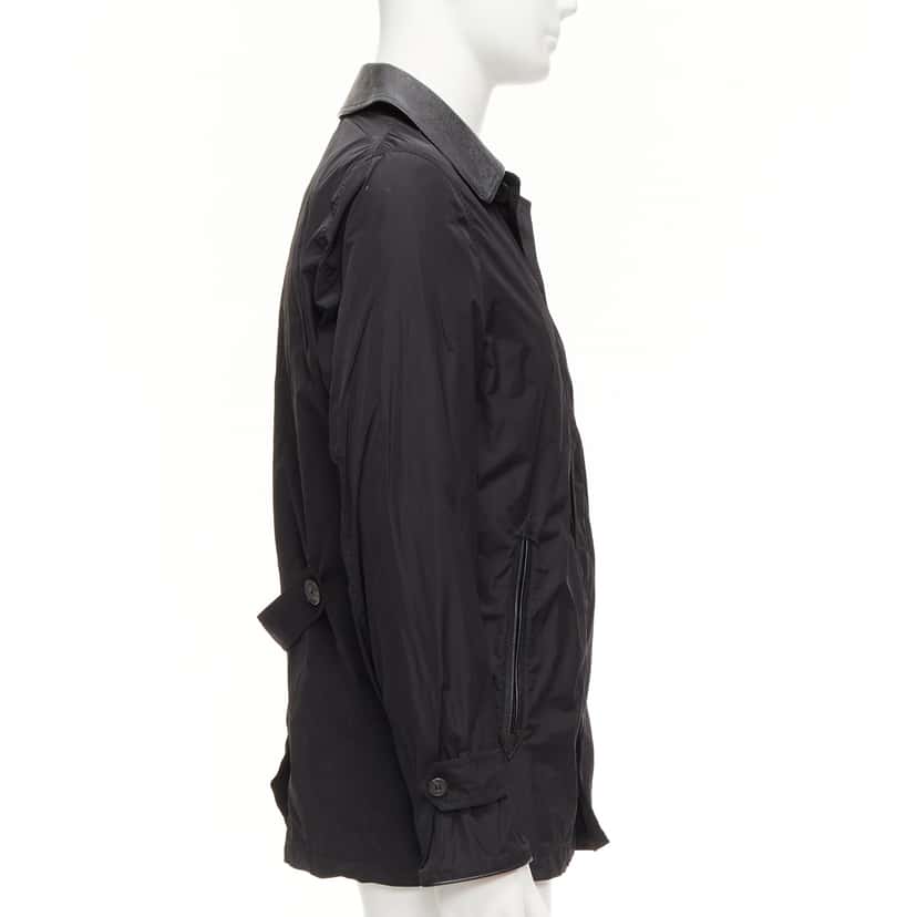 Burberry Black Nylon Trench Coat Black Very good condition - Box View